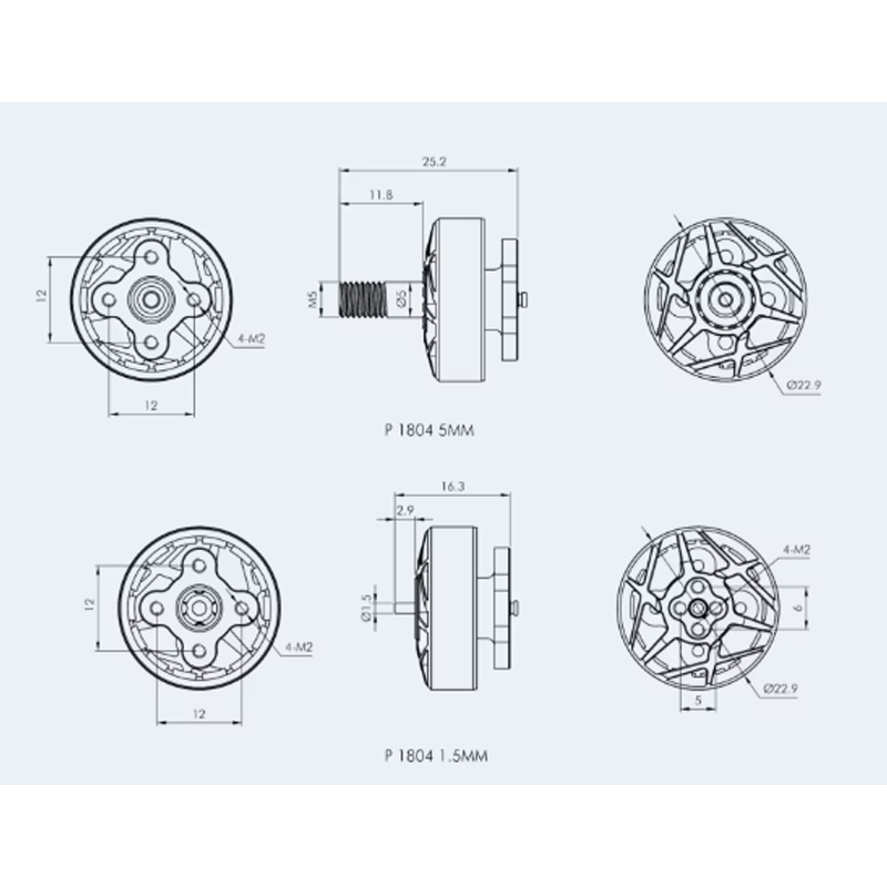 T-MOTOR P1804 2400KV 3400KV 4S - Foxeer Reaper Extreme 2.5W Vtx のレビューと価格